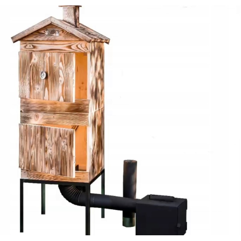 Didelė medinė namų sodo rūkykla