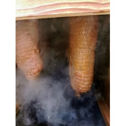 Didelė medinė namų sodo rūkykla