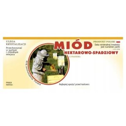 Medaus lipduko etiketė 154x60mm ns 100vnt e108