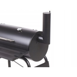 Didelė sodo anglių kepsninė su dangčiu, uždara rūkykla