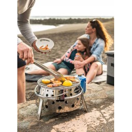 Petromax Atago dujinis grilis iš nerūdijančio plieno turistinis dujinis grilis