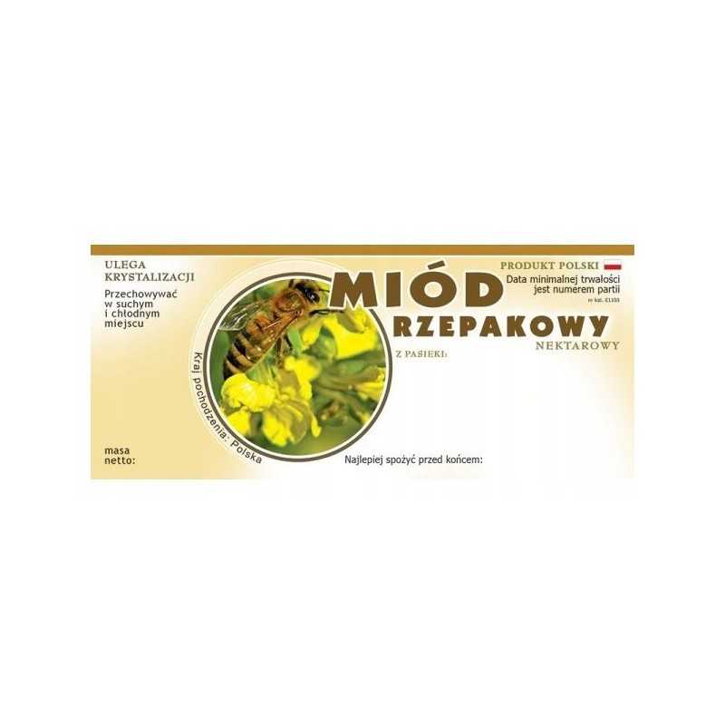 Medaus lipduko etiketė (154x60mm eilė 100vnt e103