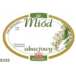 Etiketės lipdukas akacijų medui 92x60 100 vnt