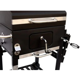 Nebrangus anglies grilis, didelės ketaus grotelės, Landmann dangtis, tvirtas smūgis