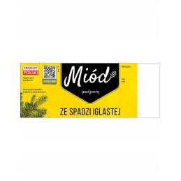 Spa medaus lipdukas etiketė 154x60mm su qr 100vnt