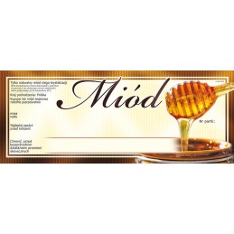 Pakuotė didelių medaus etikečių tiesiai iš avilio (100 vnt.) - universalus modelis E142