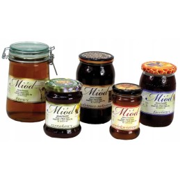 Pakuotė didelių viržių medaus etikečių/lipdukų (100 vnt) - raštas e141