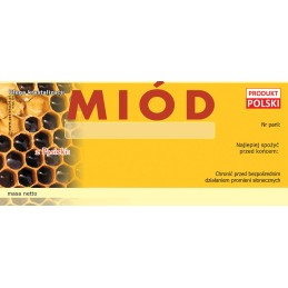 Medaus etiketės - universalios (100 vnt) - e4 raštas