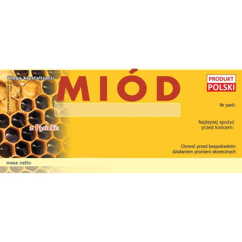 Medaus etiketės - universalios (100 vnt) - e4 raštas