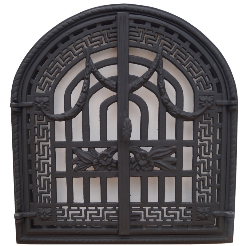 Ketaus durys, pusapvalės,