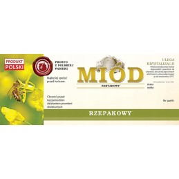 Etiketės rapsų medui (100 vnt) - raštas E162