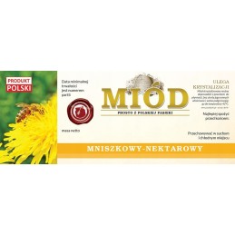 Kiaulpienių medaus etiketės (100 vnt) - modelis E170