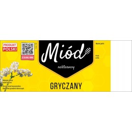 Grikių medaus etiketės (100 vnt) - E180 raštas