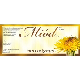 Kiaulpienių medaus etiketės (100 vnt) - modelis E134