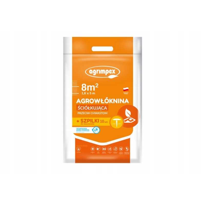 Agro marina mulčiavimo kaištis, juodas, 1,60x5,00