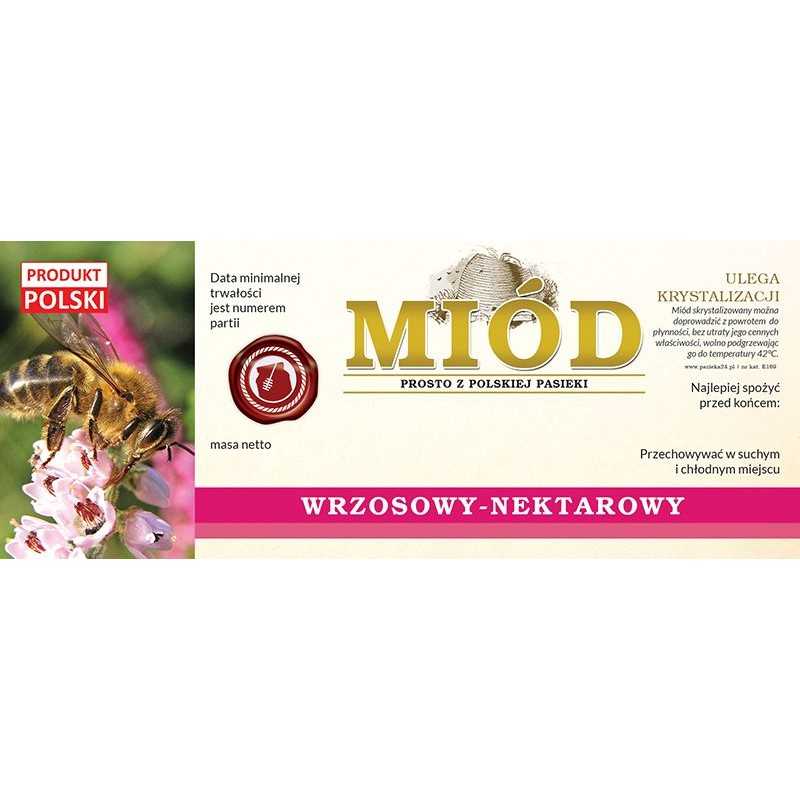 Etiketės viržių medui (100 vnt) - modelis E169