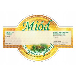 Lipčiaus medaus etiketės (100 vnt) -e259