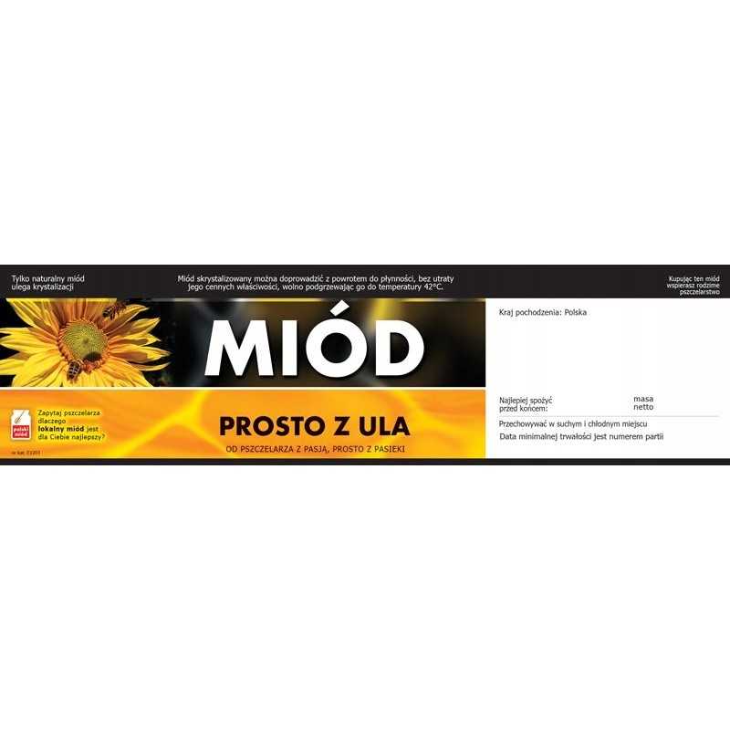 Universalios medaus etiketės su skaitine etikete e1203