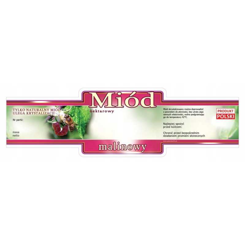 Aviečių medaus etiketės 185x55 100 vnt, raštas E224