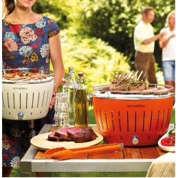 Bedūmių anglių grilis Lotus sodo grilis + krepšys + žnyplės įtrauktos