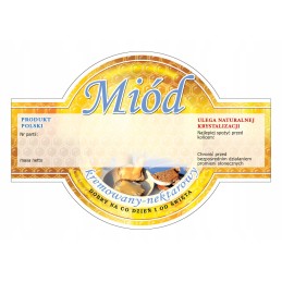 Etiketės kreminiam medui (100 vnt) - E264 raštas