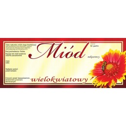 Kelių žiedų medaus etiketės (100 vnt) - e129