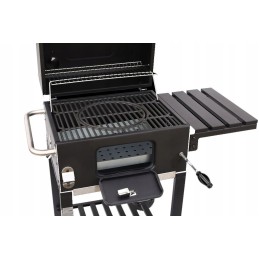 Basic komforto grilio vežimėlis, ketaus grotelės + dangtis