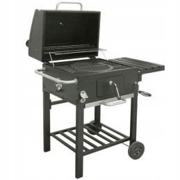 Basic komforto grilio vežimėlis, ketaus grotelės + dangtis