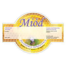 Etiketės facelijų medui (100 vnt) - E262 raštas