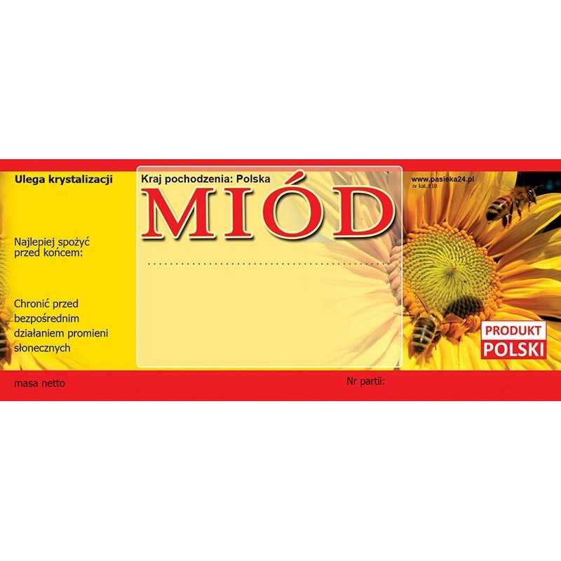 Medaus etiketės - universalios (100 vnt) - E10 raštas