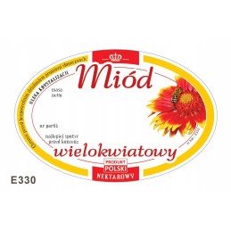 Ovalios etiketės daugiažiedžiui medui (100 vnt) e33