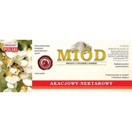 Etiketės akacijų medui (100 vnt) - modelis E161