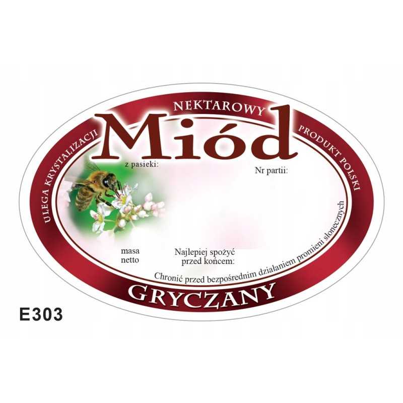 Grikių medaus etiketės (100 vnt.)