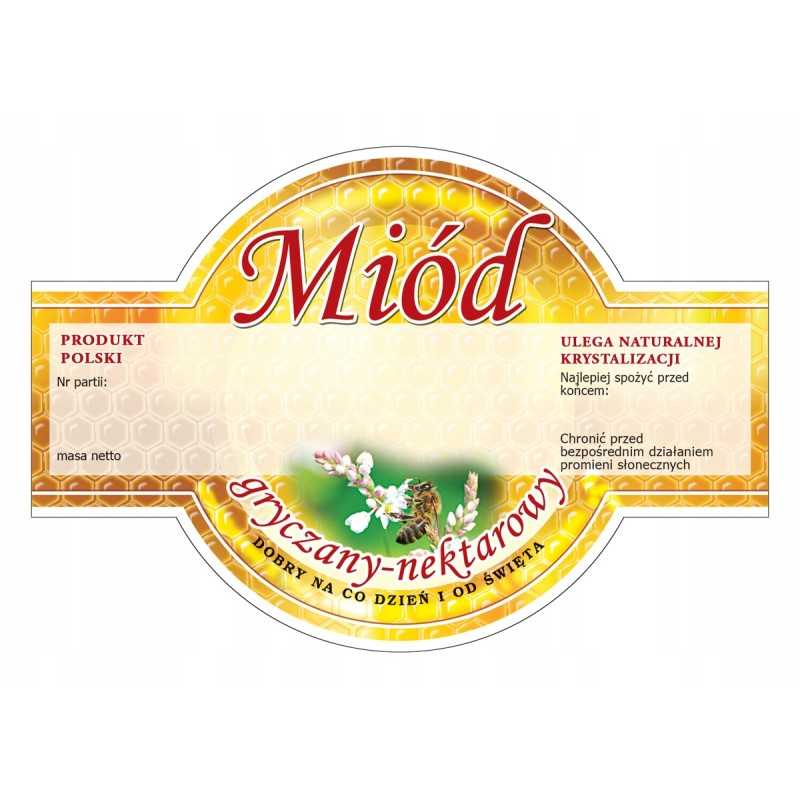 Grikių medaus etiketės (100 vnt.)