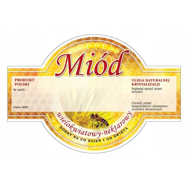 Apvalios etiketės daugiažiedžiui medui (100 vnt.)