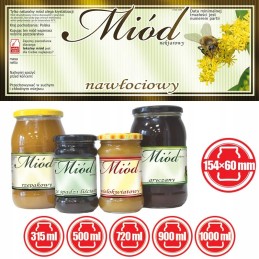 Etiketės auksašakių medui (100 vnt) - E139 raštas