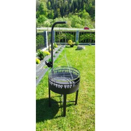 ⭐⭐ Trikojis grilis, 60 cm grotelės, vengriškas katilas, puodas ⭐⭐