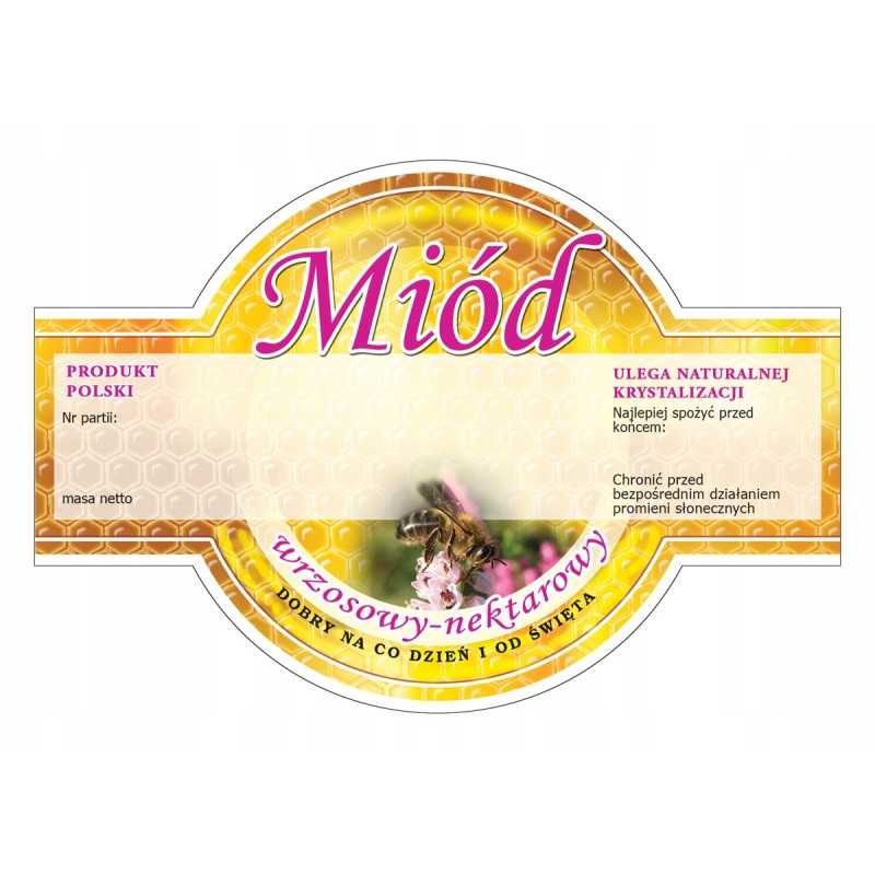 Etiketės viržių medui (100 vnt) - modelis E265