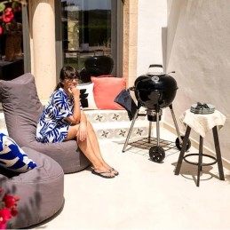 Napoleono virdulys sferinės anglies kepsninės 47 cm medžio anglies aukščiausios kokybės (nk18k-leg-3)