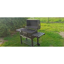 Grilis su anglimis XXL, ketaus grotelės, 78x42,5cm