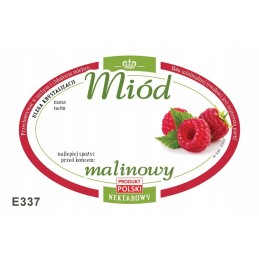 Aviečių medaus etiketės (100 vnt) - E337 raštas