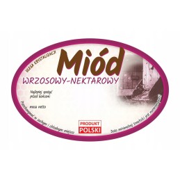 Etiketės viržių medui (100 vnt) - e366 raštas