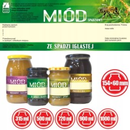 Lipčiaus medaus etiketės (100 vnt) -e151