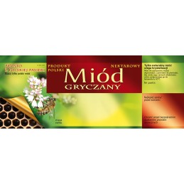 Grikių medaus etiketės (100 vnt) - raštas E118