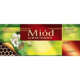 Grikių medaus etiketės (100 vnt) - raštas E118