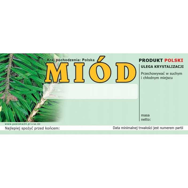 Medaus etiketės - universalios (100 vnt) - E3 raštas