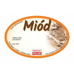 Universalios medaus etiketės (100 vnt) - E371 raštas