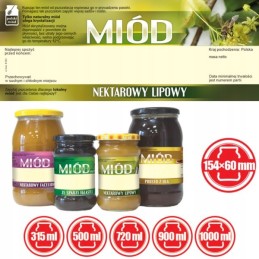 Etiketės liepų medui (100 vnt) - E153 raštas