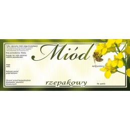 Etiketės rapsų medui (100 vnt) - raštas E133