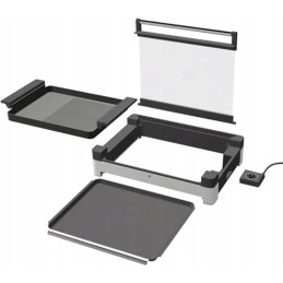 Wmf 415430011 stalo grilis cromargan 18 10 2200 wl sidabrinis elektrinis grilis